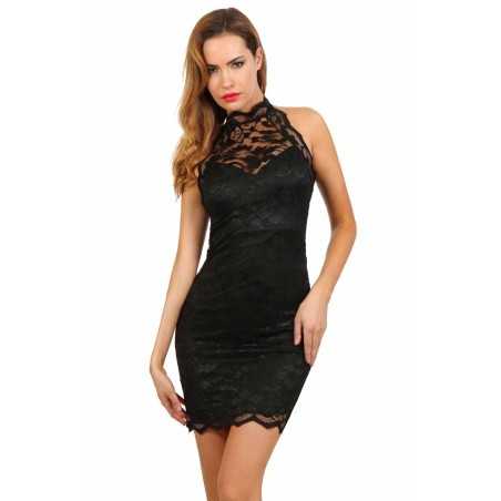 Site Loveshop 75 & sexshop 75 Paris Robe Dentelle Doublée Col