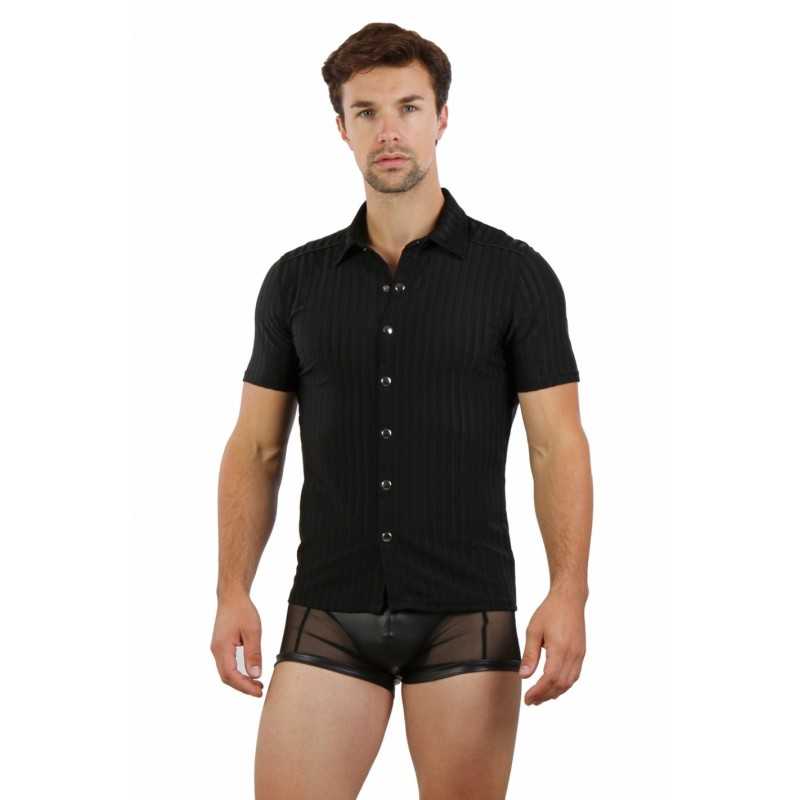 Site Loveshop 75 & sexshop 75 Paris Chemisette Noire Rayée