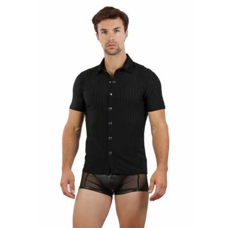 Site Loveshop 75 & sexshop 75 Paris Chemisette Noire Rayée