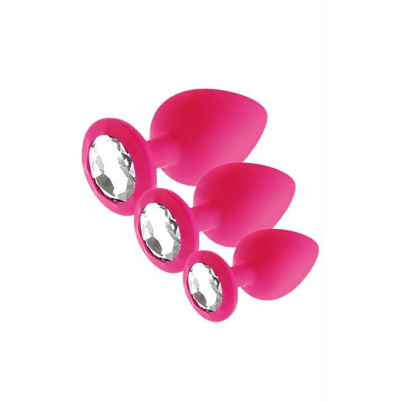 Site Loveshop 75 & sexshop 75 Paris Joyas Set 3 Plugs Rosebud