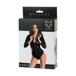 Site Loveshop 75 & sexshop 75 Paris Alessia Body wetlook noir