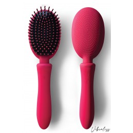 Brosse à cheveux Vibromasseur Fushia