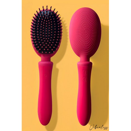 Brosse à cheveux Vibromasseur Fushia