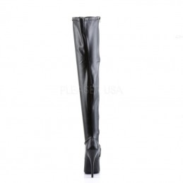 Cuissardes Talons Hauts Pleaser DOMINA-3000 Noir vernis