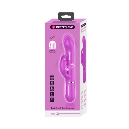 Vibromasseur Rabbit 4-en-1 Twinkled Coale