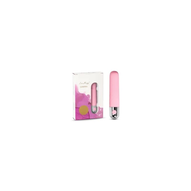 Vibromasseur en silicone rechargeable USB 10 vitesses de couleur rose de 3,8 pouces