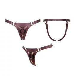 HARNAIS SIMILI GENEROUS - ONE SIZE - AUBERGINE