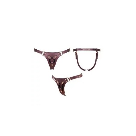 HARNAIS SIMILI GENEROUS - ONE SIZE - AUBERGINE