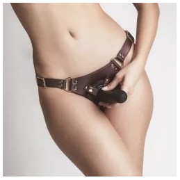 HARNAIS SIMILI GENEROUS - ONE SIZE - AUBERGINE