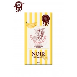 Tablette chocolat aphrodisiaque • Noir Banane croquante •100g